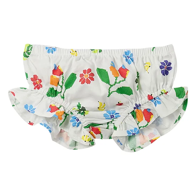 Barboteuse Fleurie | Blanc