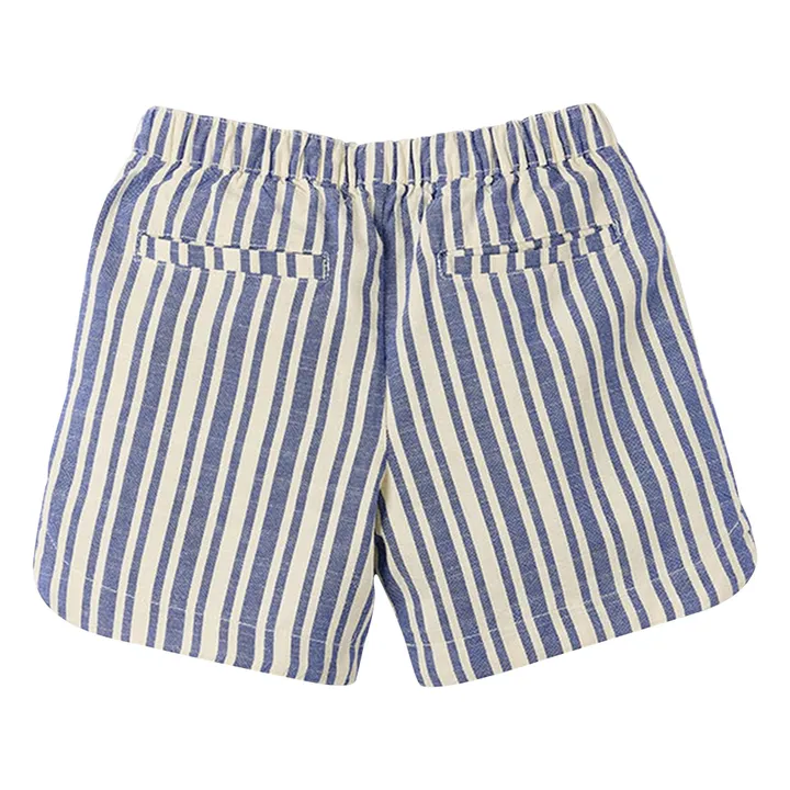 Bermudas de cordón a rayas | Azul Claro- Imagen del producto n°3