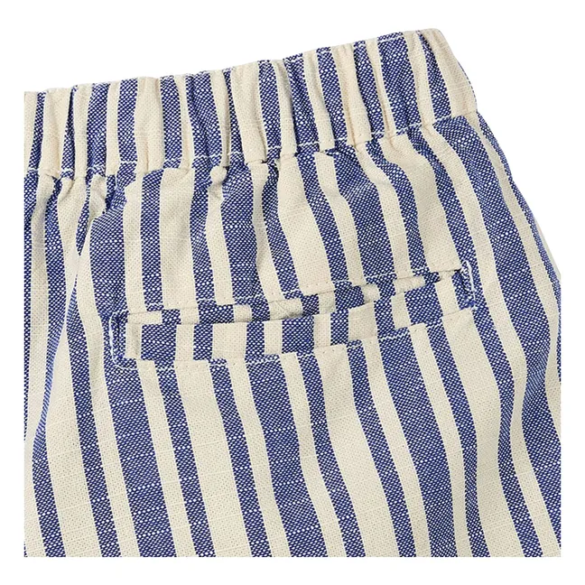 Striped Bermuda Shorts | Light Blue