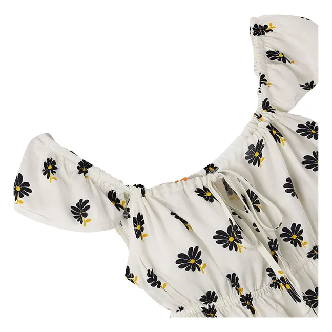 Robe Fleurie | Blanc