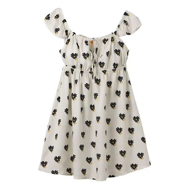 Robe Fleurie | Blanc