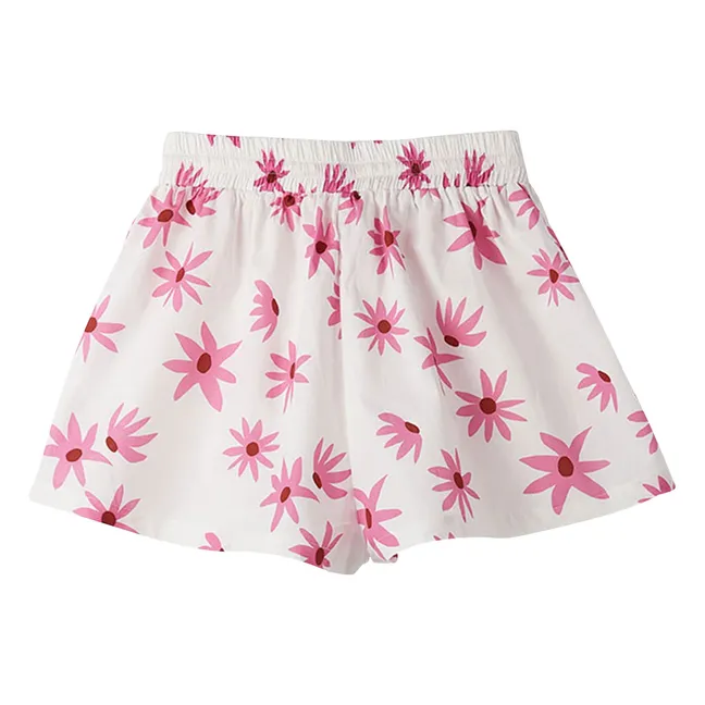Daisy drawstring shorts | White