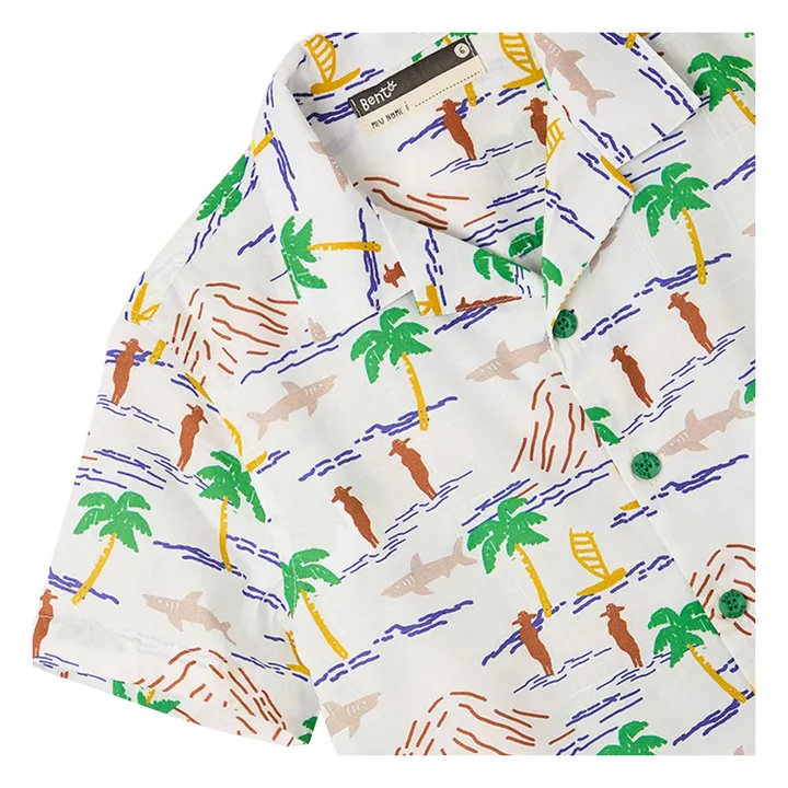 Camiseta de palmeras | Blanco- Imagen del producto n°3