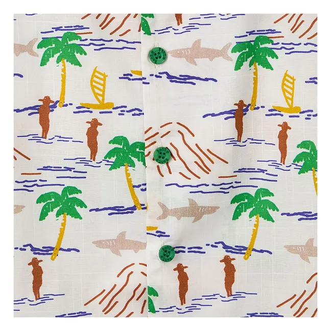 Camiseta de palmeras | Blanco