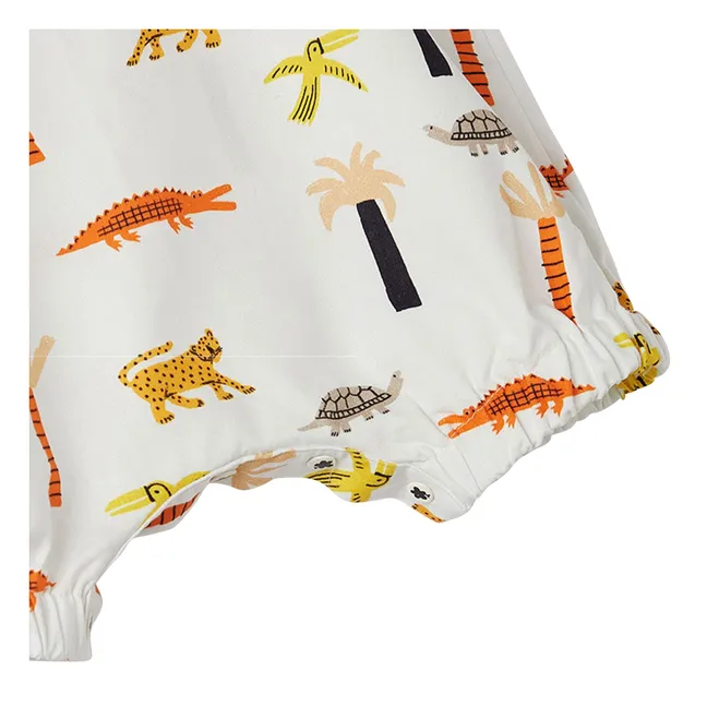 Barboteuse Jungle | Blanc