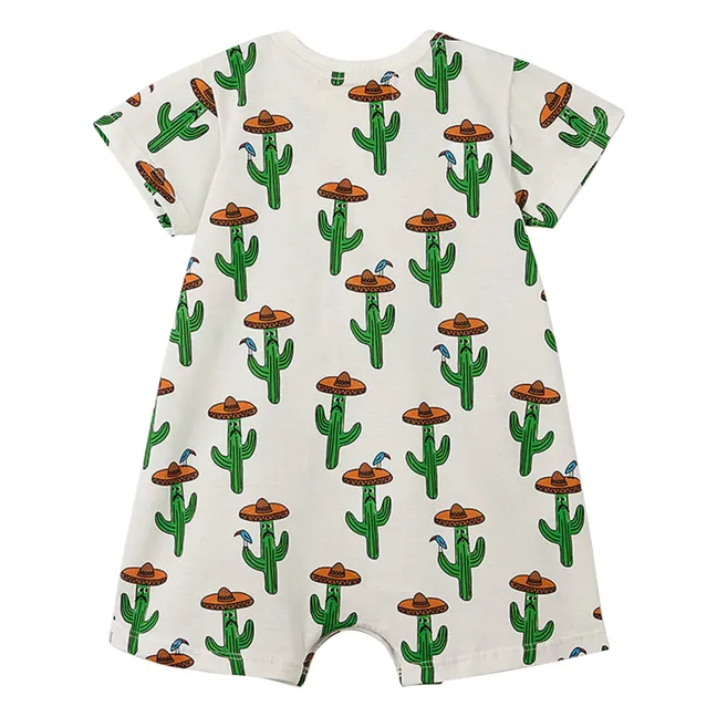 Barboteuse Cactus | Blanc