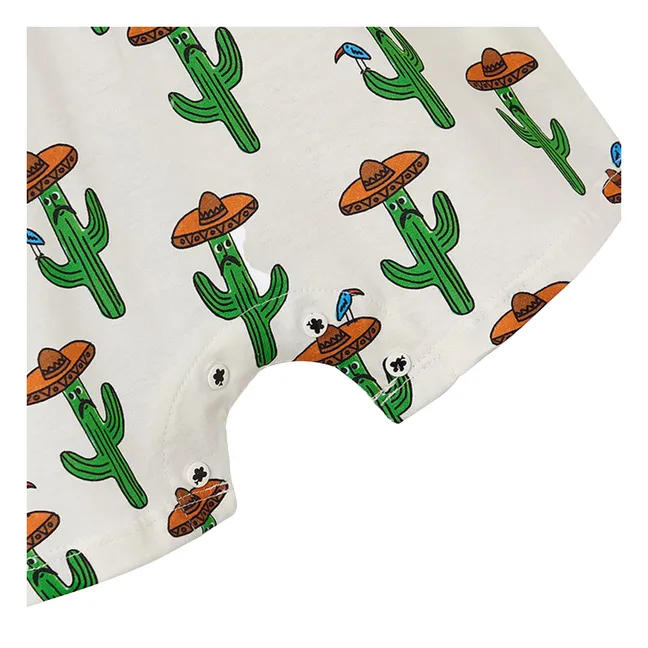 Barboteuse Cactus | Blanc