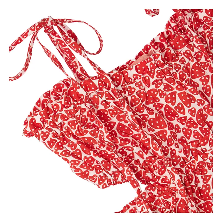 Vestido Midi Cut Hearts | Rojo- Imagen del producto n°2