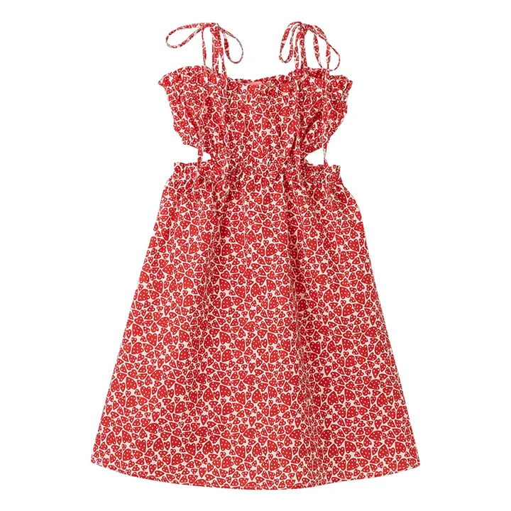 Vestido Midi Cut Hearts | Rojo- Imagen del producto n°0