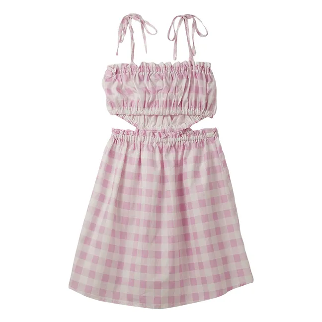 Cut Vichy dress | Pale Pink