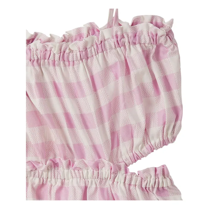 Robe Cut Vichy | Rose pâle- Image produit n°4