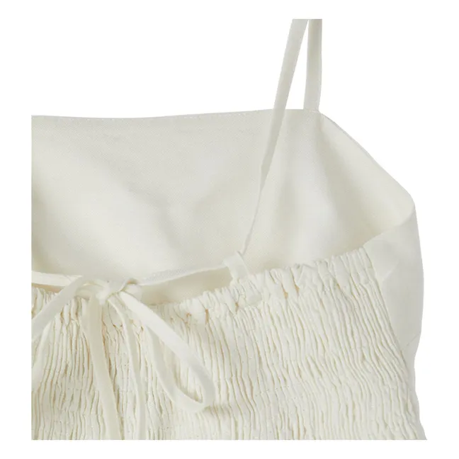 Top con volantes | Blanco