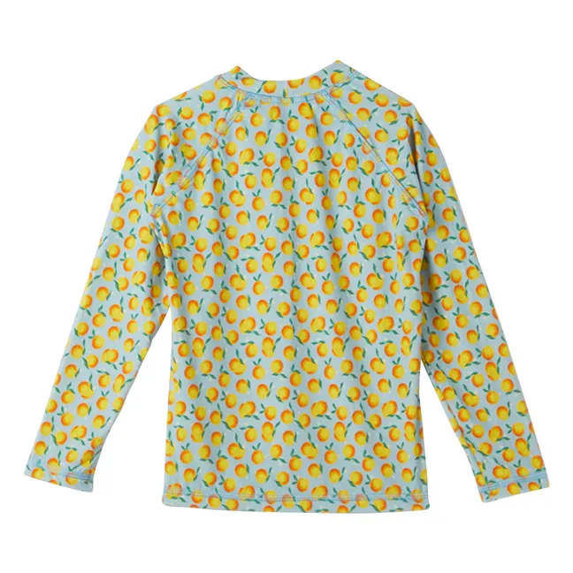 T-shirt Anti-UV Orange | Bleu pâle