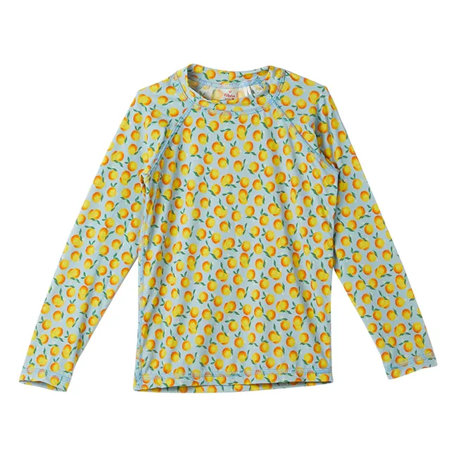 T-shirt Anti-UV Orange | Bleu pâle