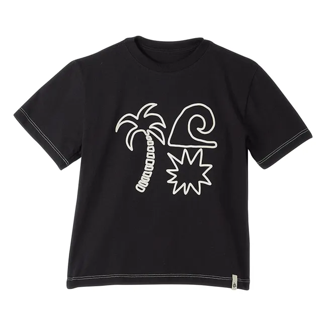 T-shirt Palmiers | Noir