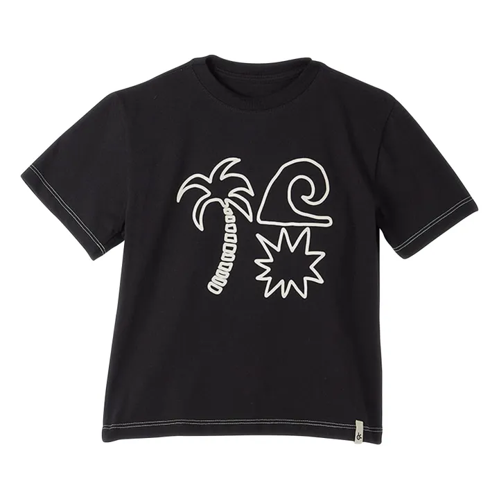 T-shirt Palmiers | Noir- Image produit n°0