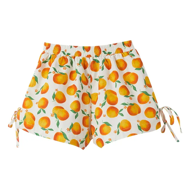 Short Orange | Blanc