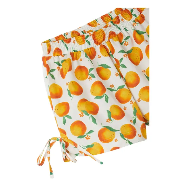 Pantalones cortos naranjas | Blanco