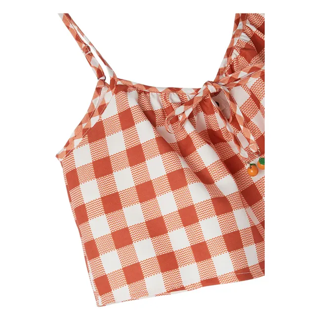 Vichy Crop Top | Rot