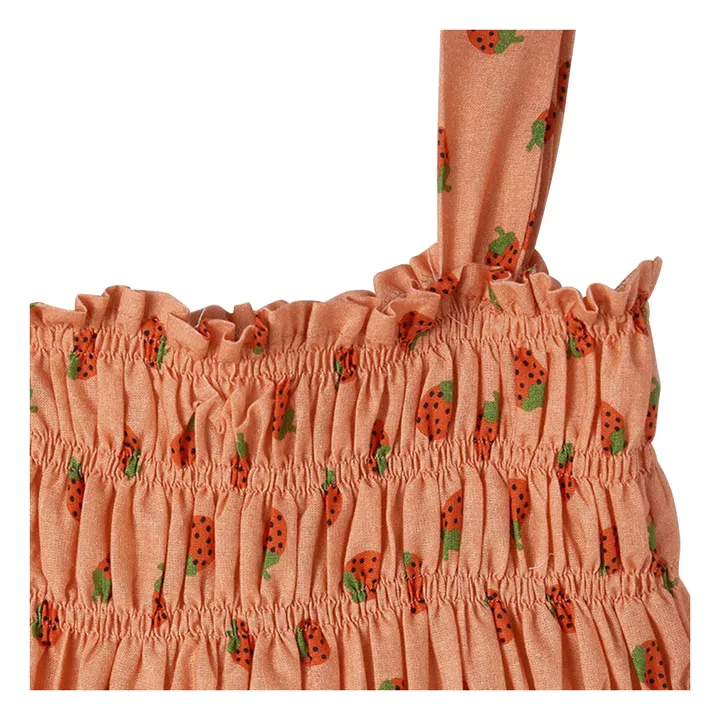 Vestido de fresas con volantes | Salmón- Imagen del producto n°2
