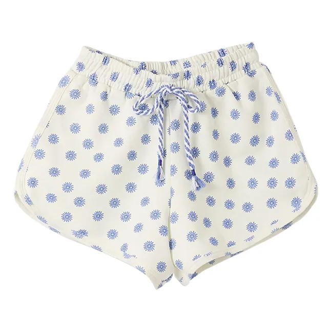 Short Molleton Soleils | Blanc