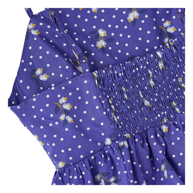 Top Volants Pois | Bleu