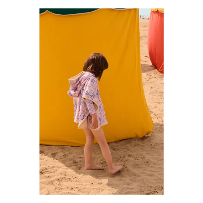 Mael bath poncho in organic cotton | Pale Pink