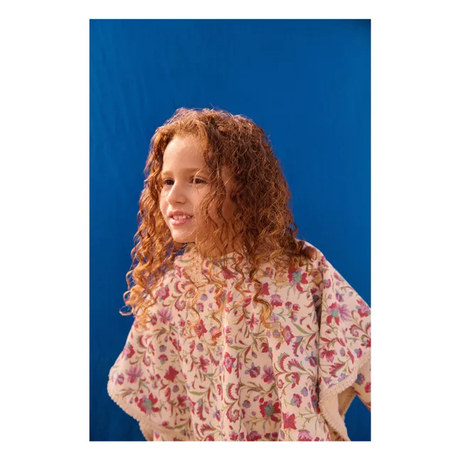 Poncho de baño Mael de algodón orgánico | Crema