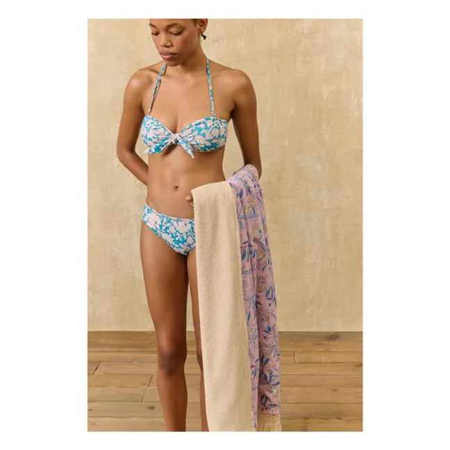 Serviette de plage Lana en coton bio | Rose pâle