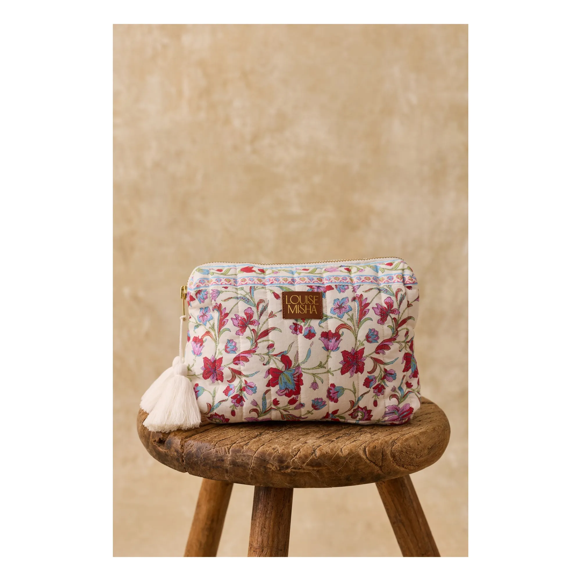 Louise Misha Cream Teiki Toiletry Bag