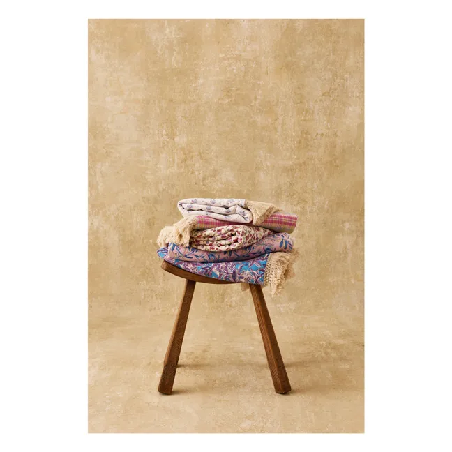 Serviette de plage Lana en coton bio | Bleu