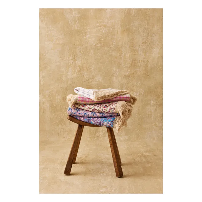 Lana beach towel in organic cotton | Pale Pink