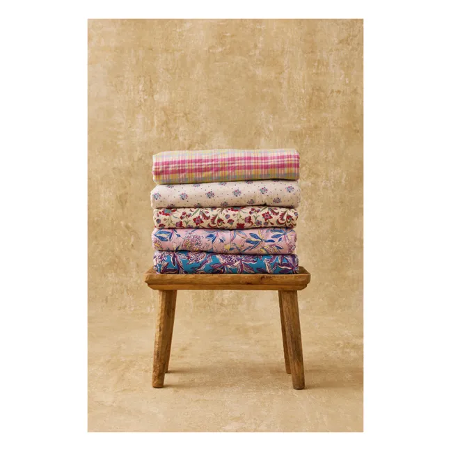 Serviette de plage Lana en coton bio | Rose pâle