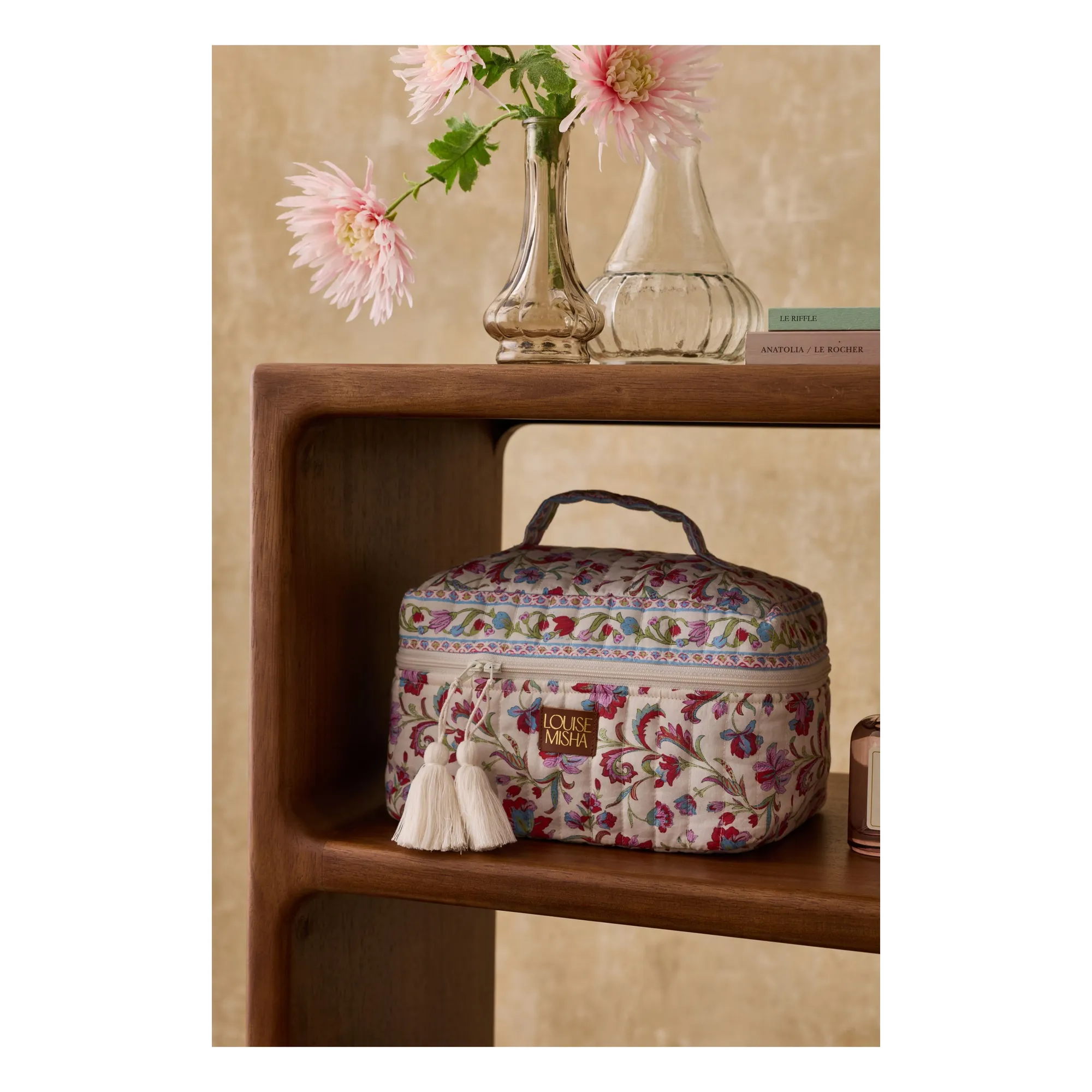 Louise Misha Cream Laety Toiletry Bag In Organic Cotton