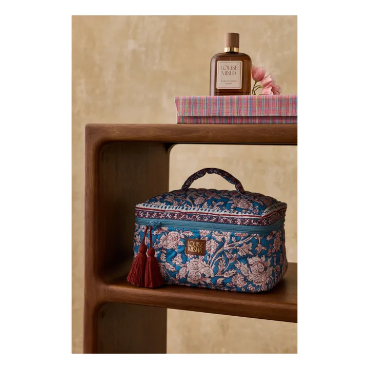 Laety toiletry bag in organic cotton | Blue- Product image n°0