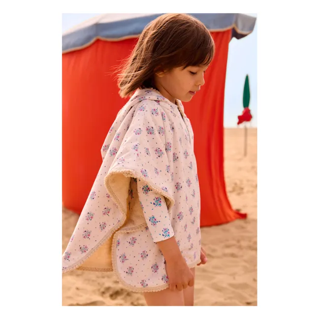 Mael bath poncho in organic cotton | Ecru