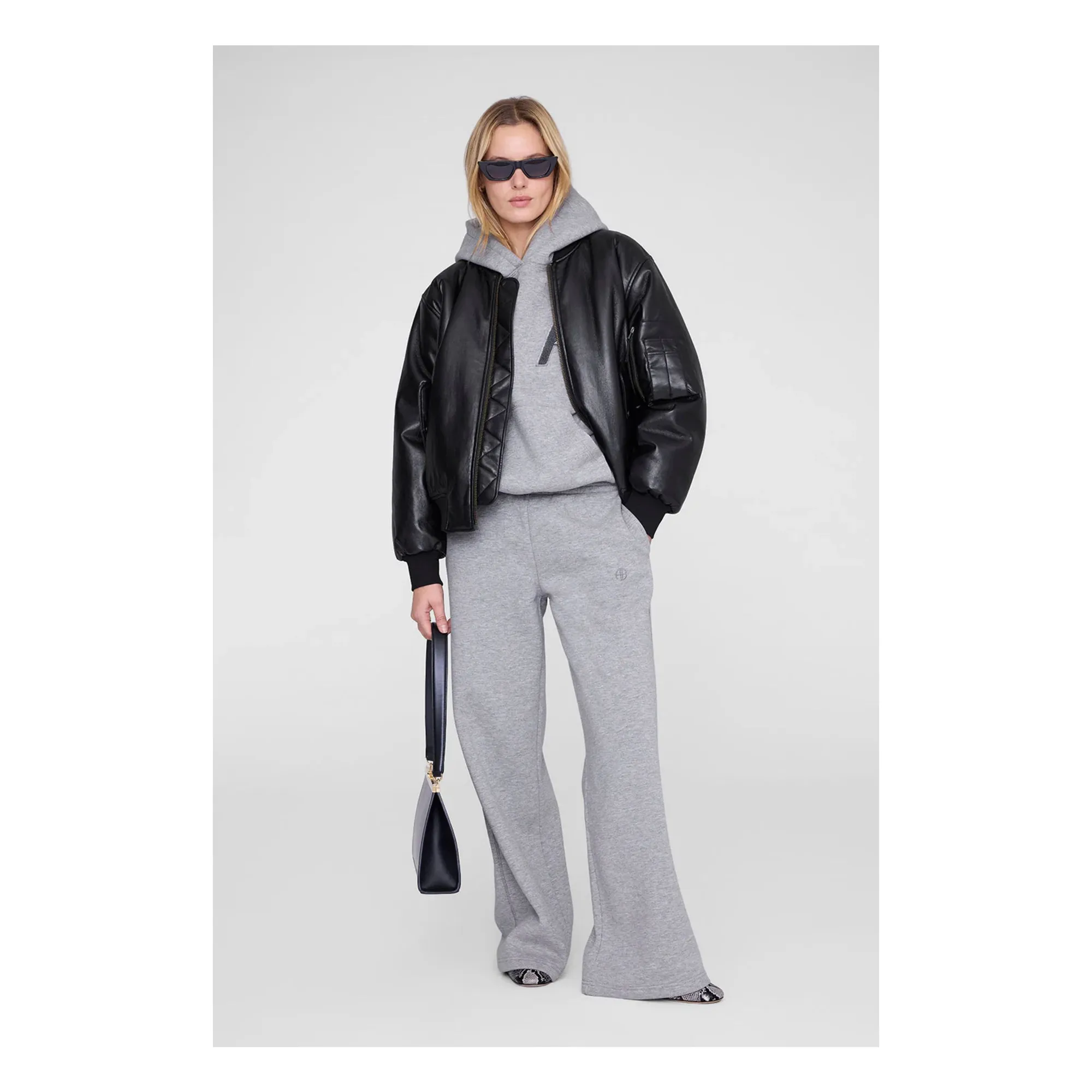 Jogger Kacey Monogramme | Gris chiné- Image produit n°1