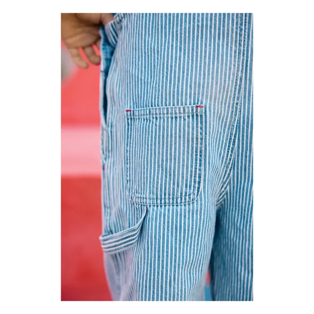 Latzhose Nope Gestreift | Blau