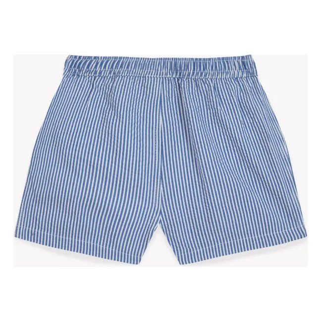 Short de Bain Stripe Rayé Bébé | Bleu azur