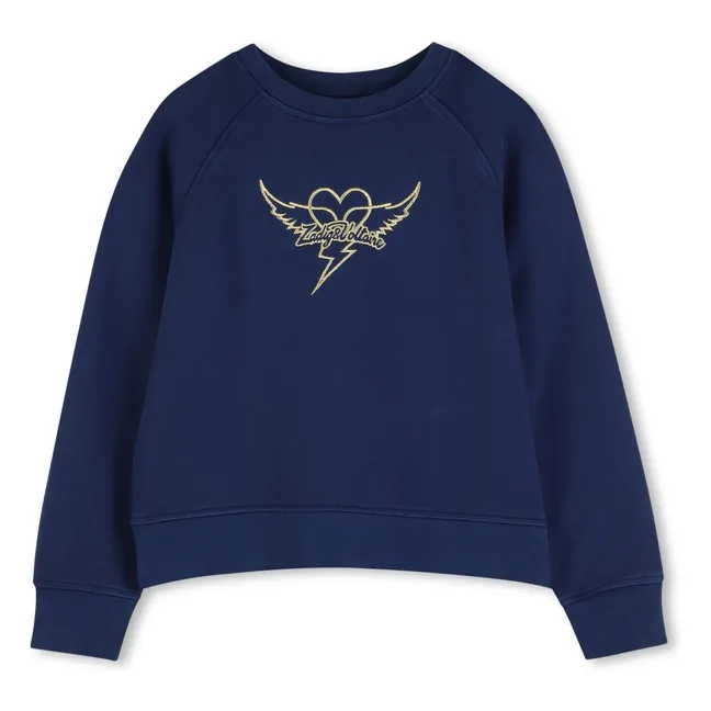 Sweat Logo Cœurs | Bleu nuit