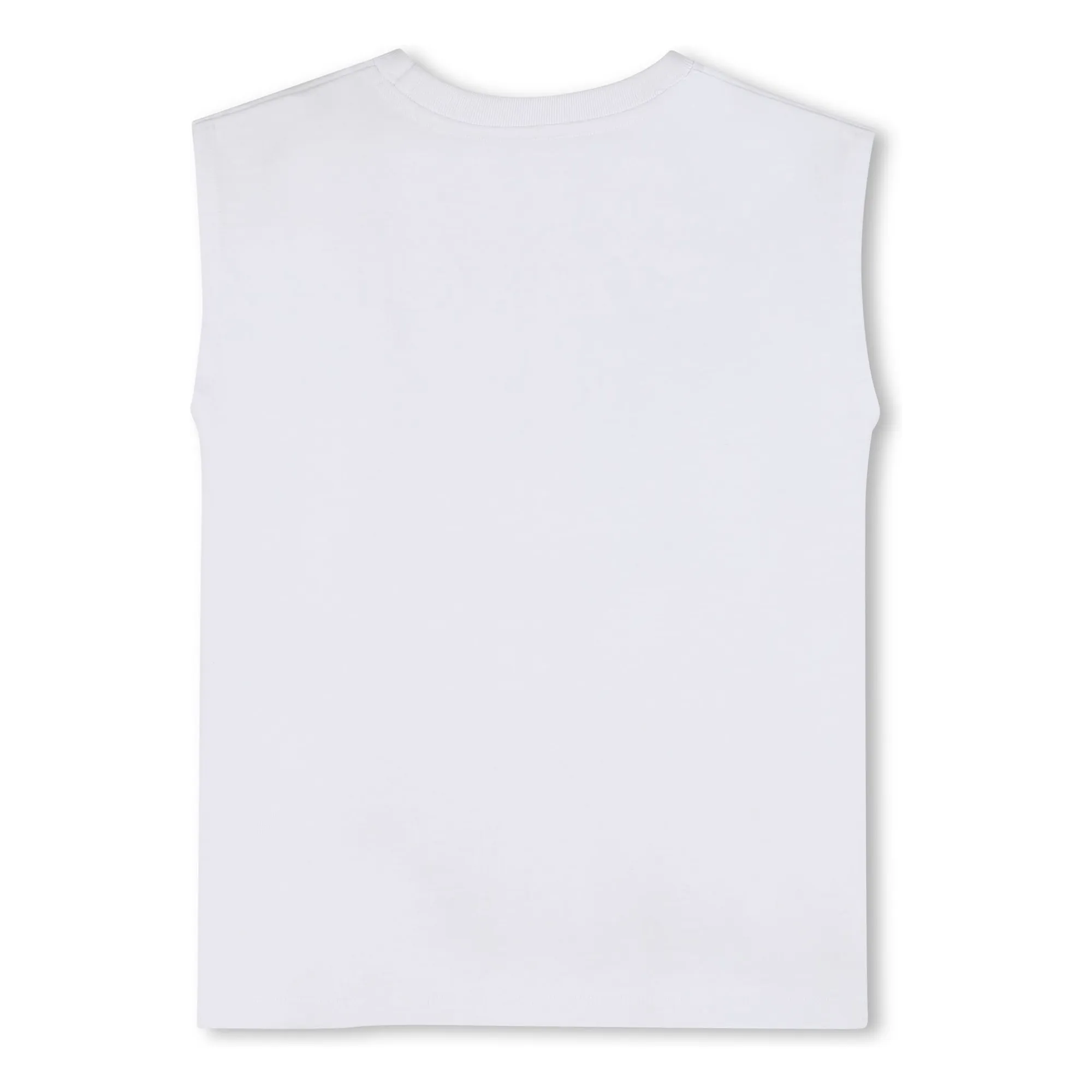 T-shirt Jersey Logo Strass | Blanc- Image produit n°2