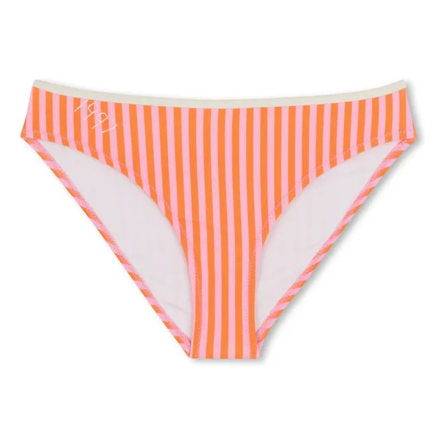 Tag Stripe Swimsuit | Pink