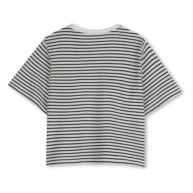 T-shirt Revoltaire Rayé  | Ecru