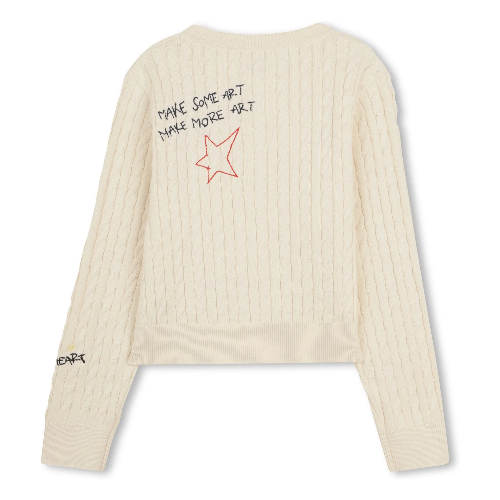 Cardigan Torsadé Tag | Ecru- Image produit n°3