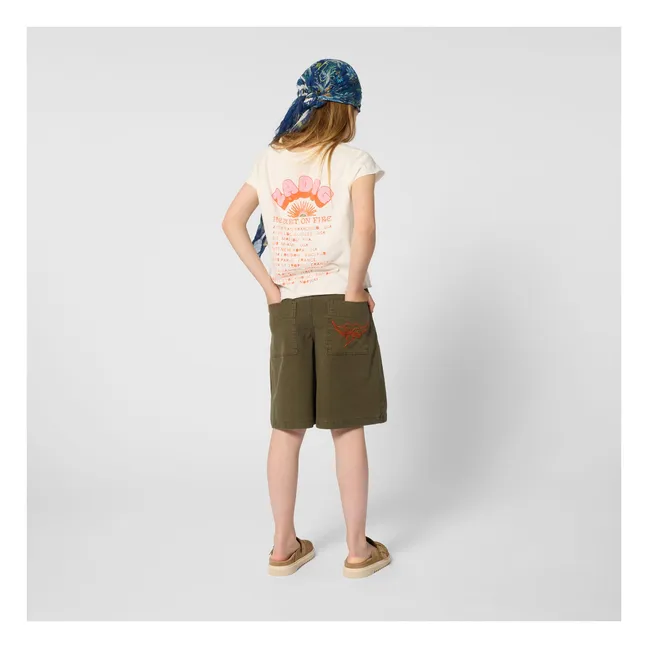 Bermudas con bolsillos con solapa | Verde Kaki