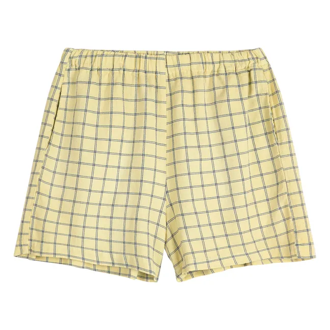 Spicy Window Bambula Cotton shorts | Yellow