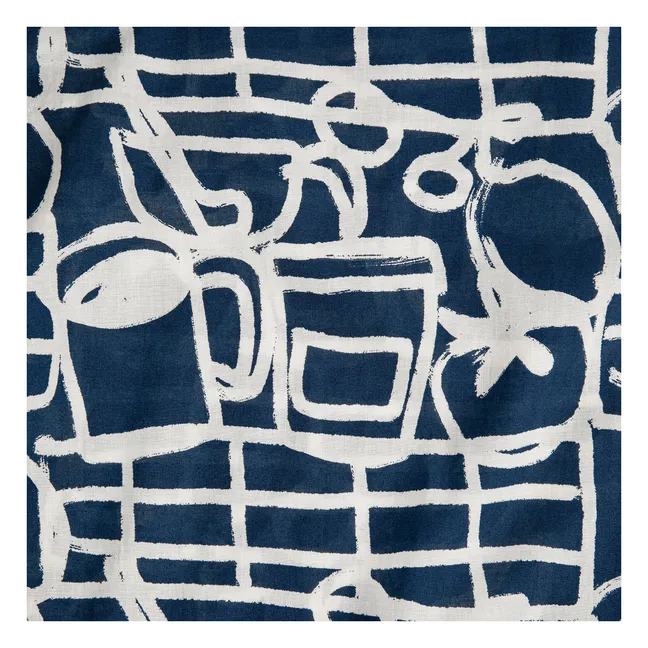 Chemise Cookery Festival Coton Bio | Bleu marine