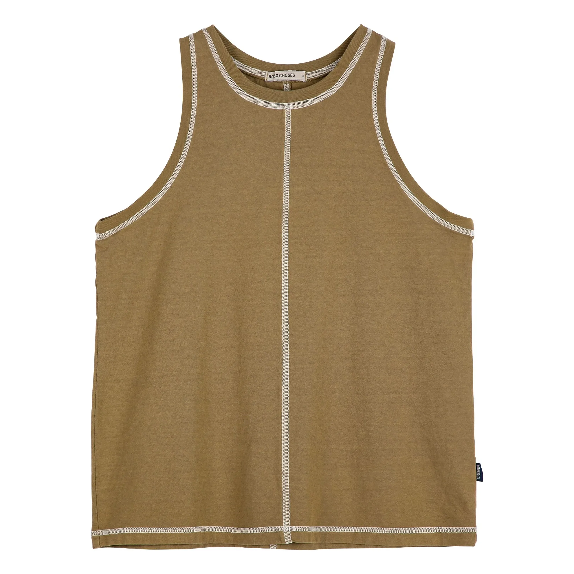 Bobo Choses Khaki Tank Top Recycled Cotton
