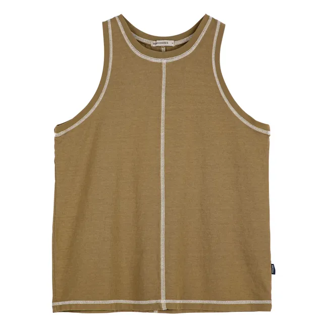 Débardeur Tank Coton Recyclé | Vert kaki