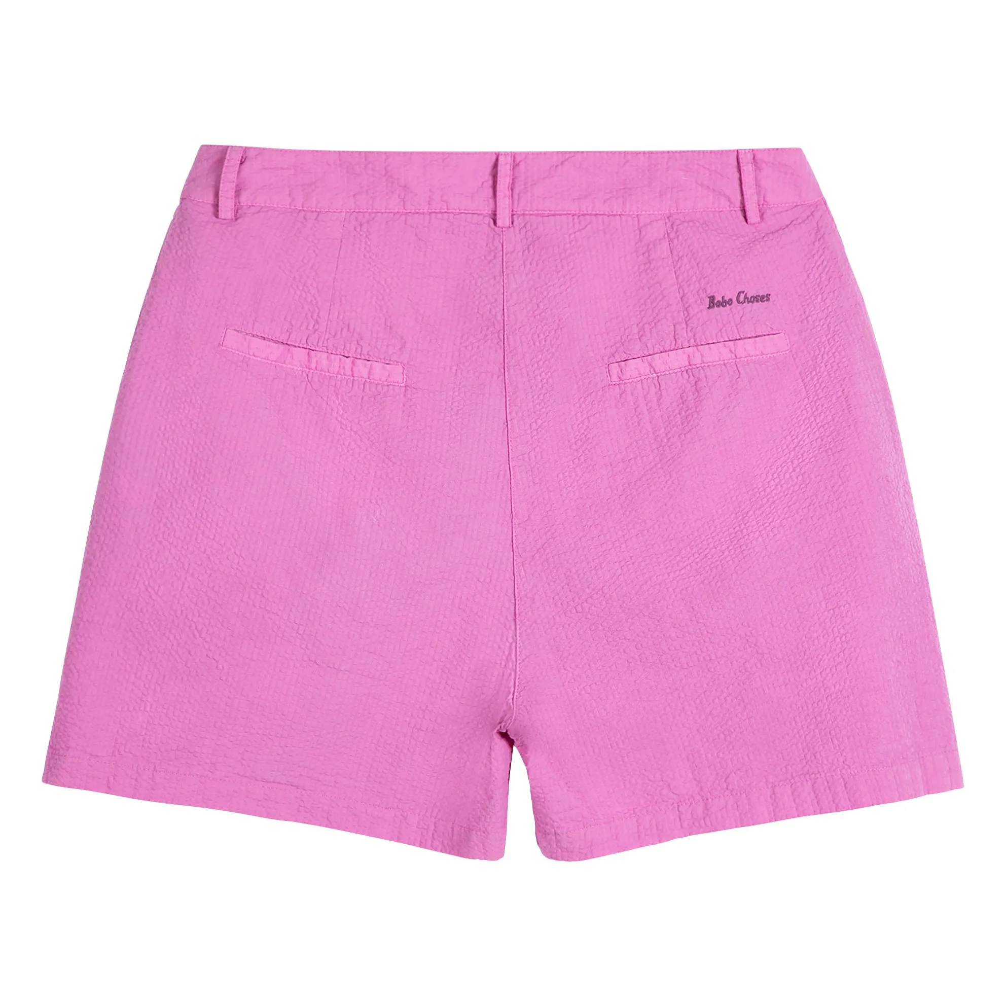 Short Plissé Seersuker Coton | Violet- Image produit n°3
